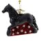 Old World Christmas 3.75 In Friesian Horse Tree Ornament , Netherlands